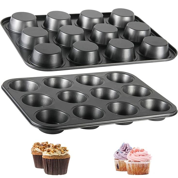 12 Cupcake Muffin Baking Tray Non-Stick Mould🧁