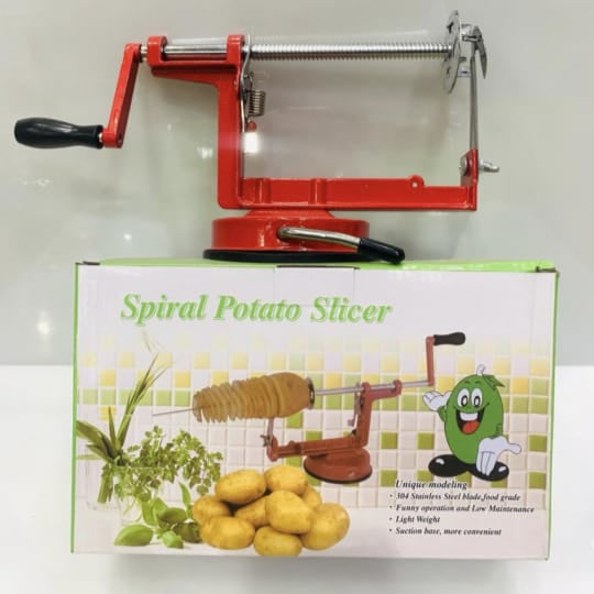 A spiral potato 🥔cutter